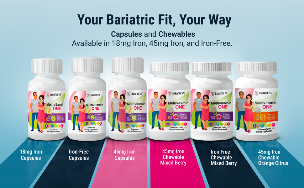 BariatricPal Multivitamin ONE 1 per Day! Bariatric Multivitamin - Yearly Subscription