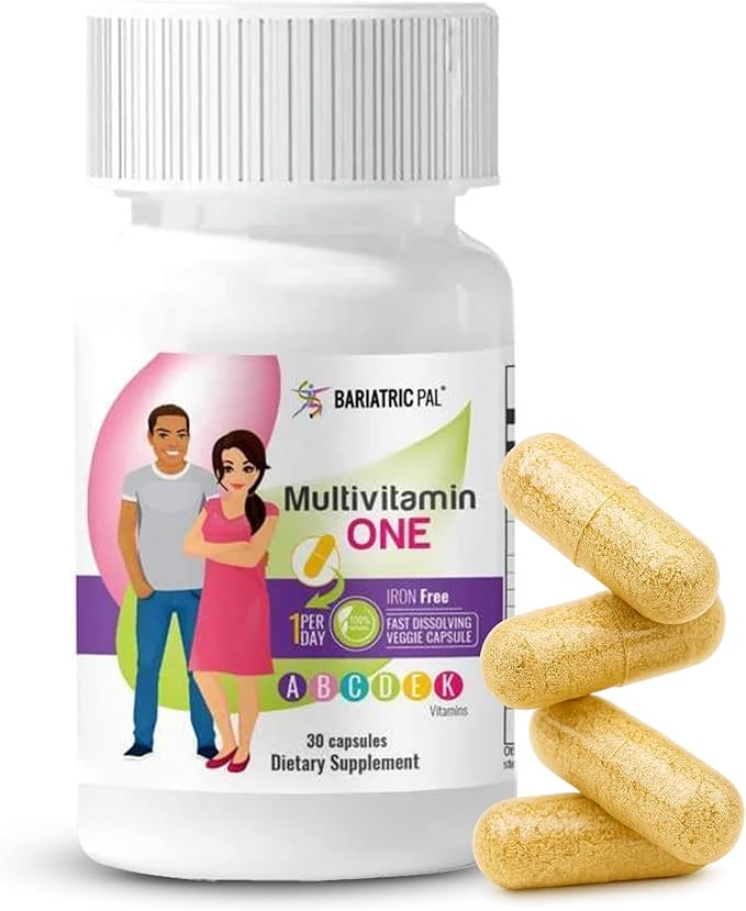 BariatricPal Multivitamin ONE 1 per Day! Bariatric Multivitamin Capsule - Iron Free