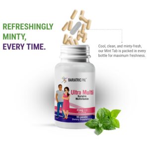 BariatricPal Ultra Multi - High-Potency Bariatric Multivitamin Capsules for Malabsorptive Surgeries