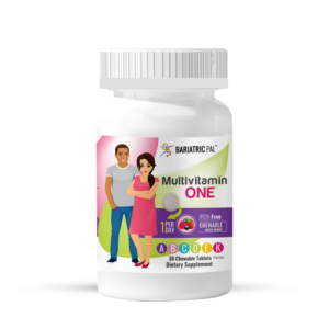 BariatricPal Multivitamin ONE 1 per Day! Bariatric Multivitamin Chewable & IRON-FREE - Mixed Berry (CLEARANCE: Best by December 31, 2025)
