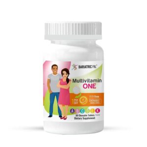 BariatricPal Multivitamin ONE 1 per Day! Bariatric Multivitamin Chewable & IRON-FREE - Orange  Citrus (CLEARANCE: Best by December 31, 2025)